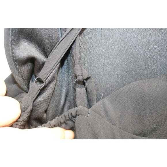 LuLus Halter Black Maxi Dress-Size Medium-Lined-Witchy-Goth - Picture 8 of 8